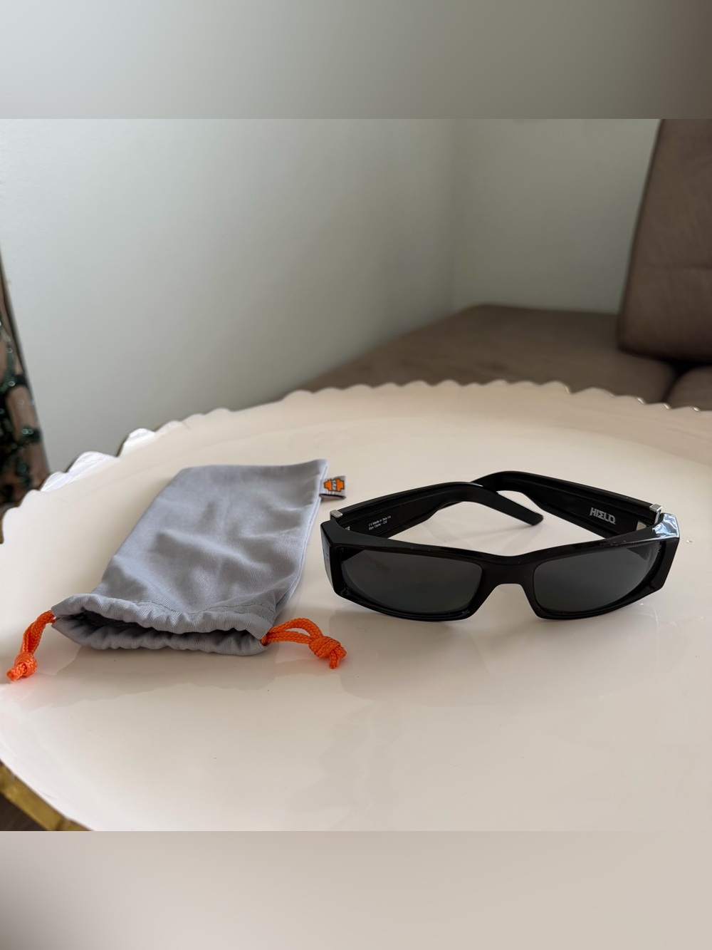 Spy Optic Vintage Black Hielo Wrap Sunglasses VGUC